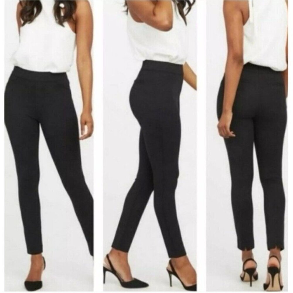 SPANX The Perfect Pant Ankle Straight High Rise Ponte Knit Pants Large Career
